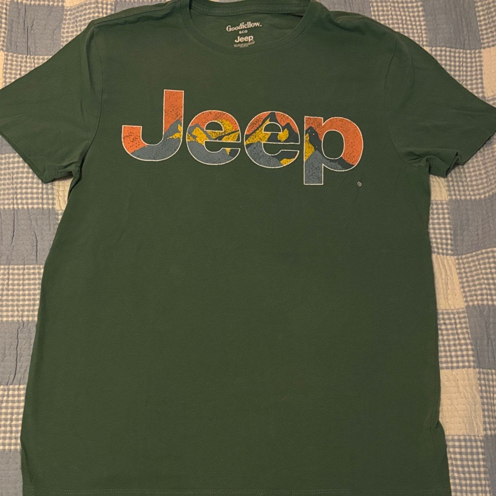 Goodfellow & Co Green Jeep Graphic Tee